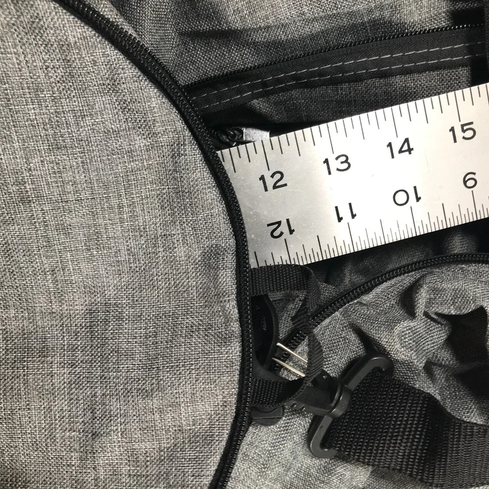 NFL Chicago Bears Gray Duffel Bag Zip Closure Shoulder Strap Handles 24